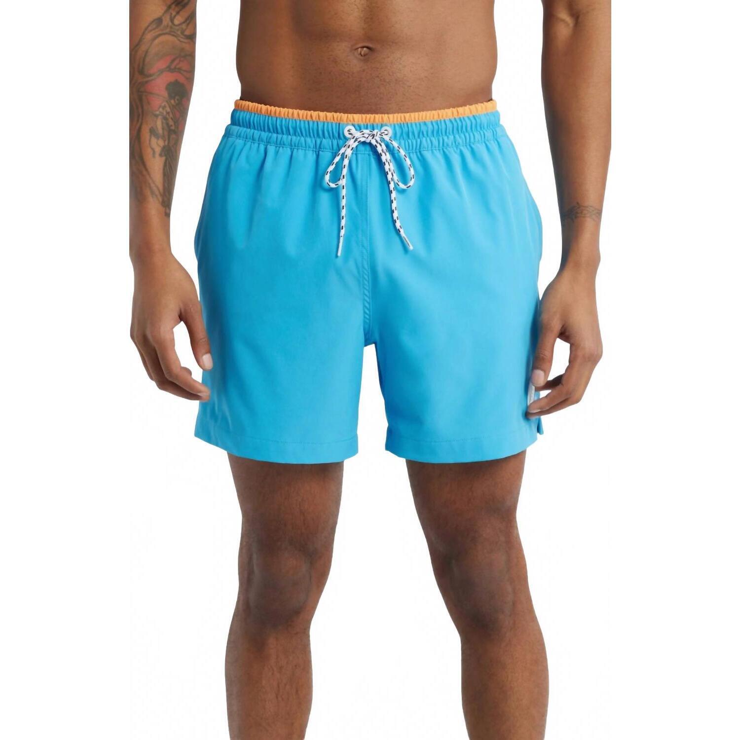 New Chubbies Barracudas 55 Classic Swim Trunk In Blue